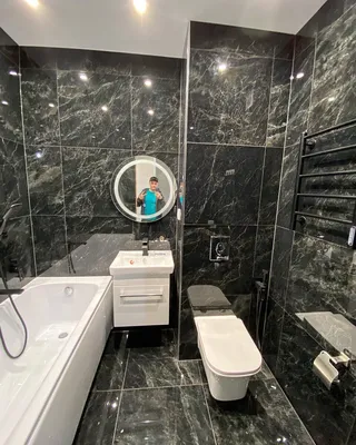 Уникальные идеи дизайна ванной комнаты в черном цвете