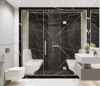 Интерьер ванной комнаты в черном цвете: фотографии и советы