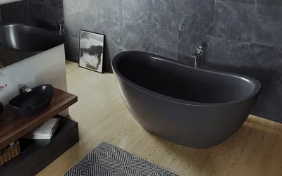 Дизайн ванной комнаты в черном цвете: фото и советы по оформлению