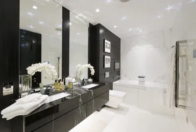 Ванная комната в черном цвете: элегантный и современный интерьер