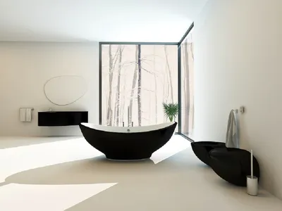 Интерьер ванной комнаты в черном цвете: фотографии и советы для вашего интерьера