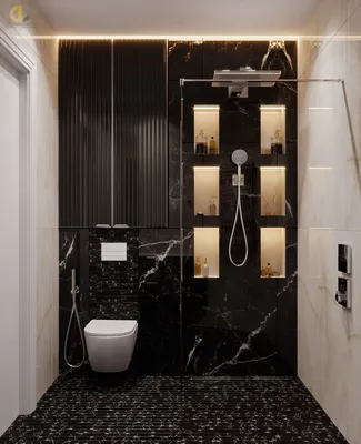 Интерьер ванной комнаты в черном цвете: фотографии и советы для вашего стильного интерьера