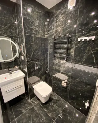 WebP фото ванной комнаты в черном цвете