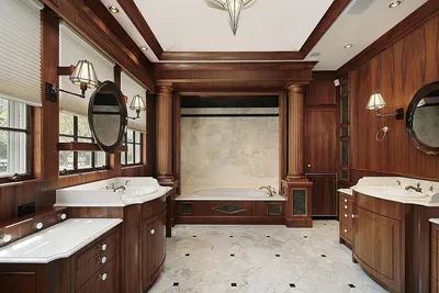HD фото ванной комнаты в черном цвете - категория: Ванная комната