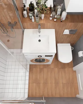 Новые фото дизайна ванной комнаты в хрущевке