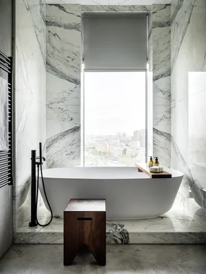 Фото дизайна ванной комнаты: использование растений и природных мотивов