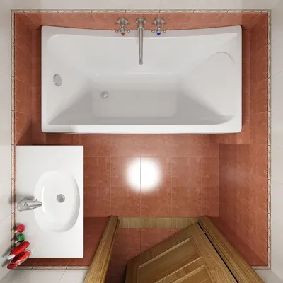 Компактный дизайн ванны 3 кв м без туалета: фото галерея