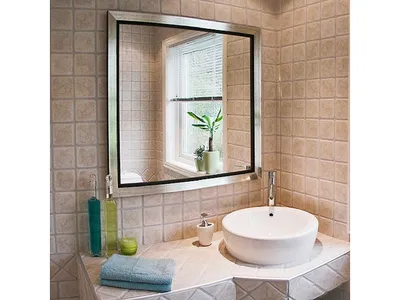 Идеи дизайна зеркала в ванной: фото коллекция