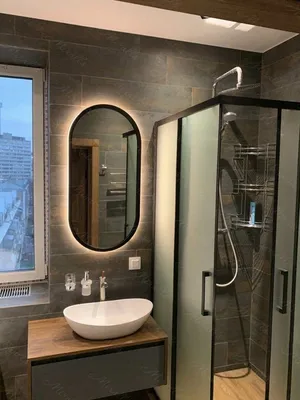 Фото дизайна зеркала в ванной комнате