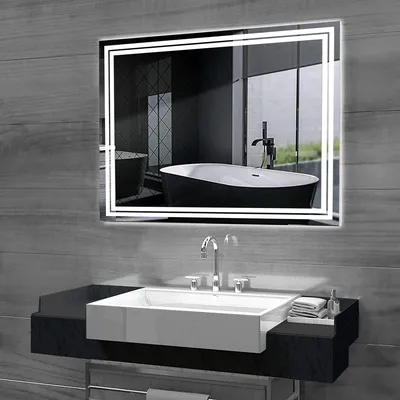 Full HD изображения зеркала в ванной