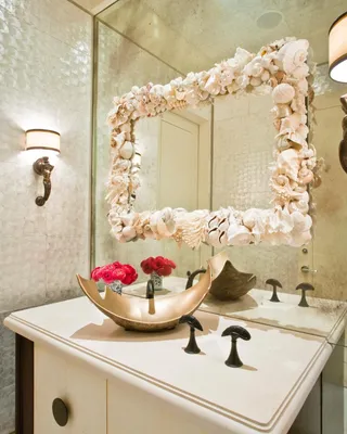Стильные фото зеркала в ванной
