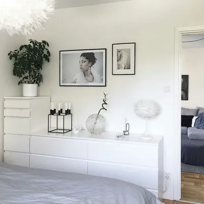 Изображения: Длинный комод в интерьере спальни
