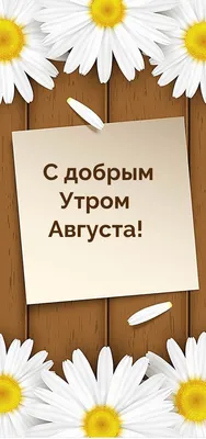 Утренние картинки августа: скачать бесплатно в хорошем качестве