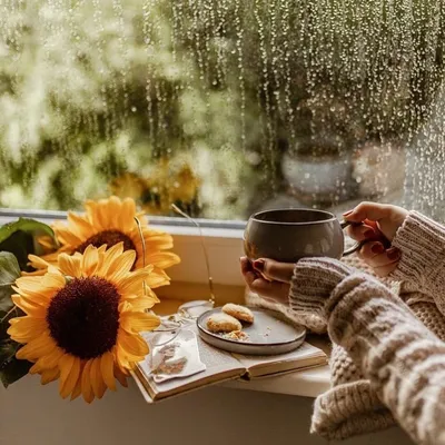 Прекрасные изображения утреннего дождя