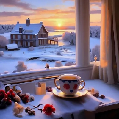 Зимнее утро: красота природы в картинках