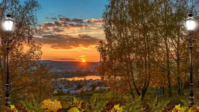 Осенний вечер: волшебные моменты на фотографиях