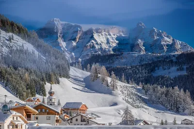Зимняя красота: Доломитовые альпы в объективе