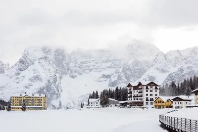 Зимний альпийский пейзаж: Фотографии для скачивания