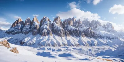 Волшебство зимы: Красивые фото Доломитов