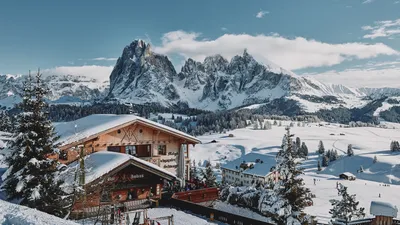Зимняя панорама: Фотографии альпийских вершин