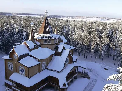 Фото Дома Деда Мороза для печати