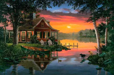 Фото дома у озера: обои, которые добавят гармонии в ваш интерьер.