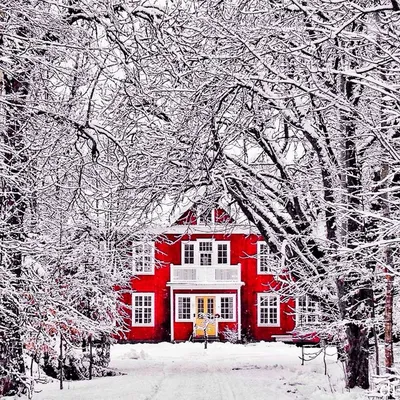 Зимний дом в разных вариантах скачивания