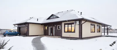 Уют зимнего дома: Красивая фотография для скачивания