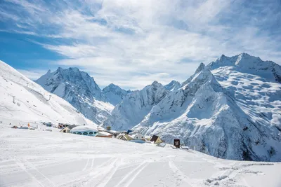 Зимний рай в Кавказских горах: фотографии Домбая