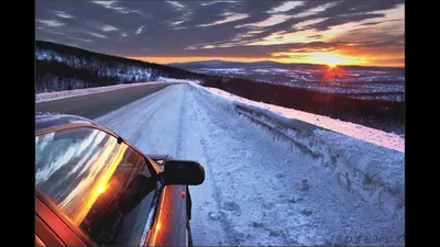 Зимние дороги: фотография из автомобиля