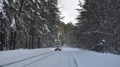 Фотографии заснеженных дорог: Погружение в зимний мир