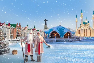 Зимние контуры Казани: Фотографии архитектурных шедевров