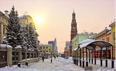 Казань зимой: Фото городских достопримечательностей для скачивания в JPG