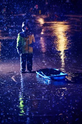 Фотографии дождя зимой: Разные форматы