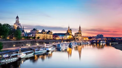 Фотографии Дрездена в зимнем великолепии: выберите размер и формат