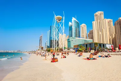 Фотографии пляжа в Дубае 2024 года