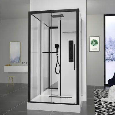 Интересный дизайн ванной комнаты: душ без душевой кабины