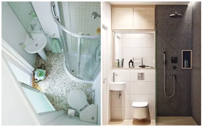 Идеи для ванной комнаты: душ вместо ванны на фото