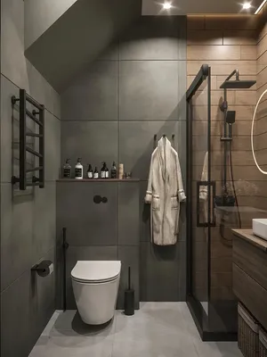 Идеи для ванной комнаты: душ вместо ванны на фото