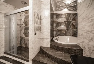 21) Фото душевой кабины в ванной с возможностью выбора размера изображения