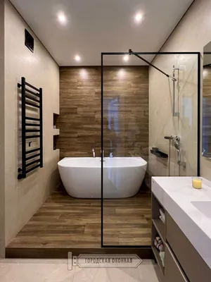 Full HD изображение душевой кабины в ванной