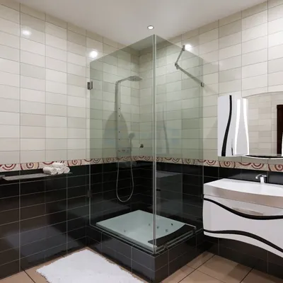 Фотография душевого уголка в ванной комнате в формате PNG