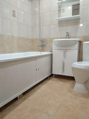 Фотографии современного и уютного экономичного ремонта ванной комнаты
