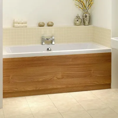 Экран для ванны своими руками: простота и красота в одном - фото с простым, но элегантным экраном