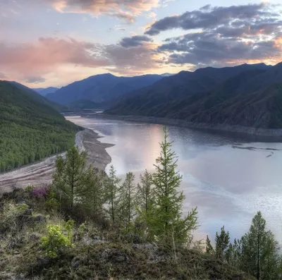 Фотографии реки Енисей в разных ракурсах