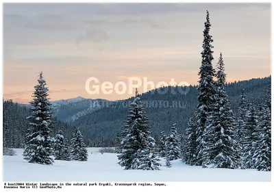 Поэтические зимние виды Ергаков: выберите размер и формат изображения