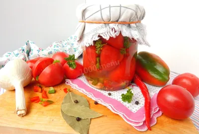 Зимний уют: Фаршированные помидоры в высоком разрешении