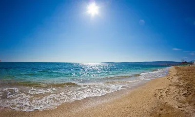 Феодосия береговое золотой пляж: место, где сливаются небо и море