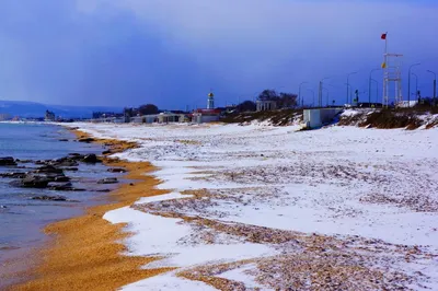Феодосийские пейзажи в зимнем наряде: Фотографии морозных мотивов