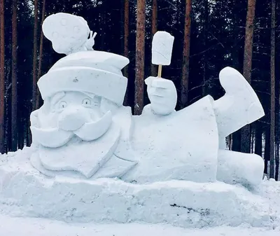 Зимний арт: Фотографии креативных снежных скульптур